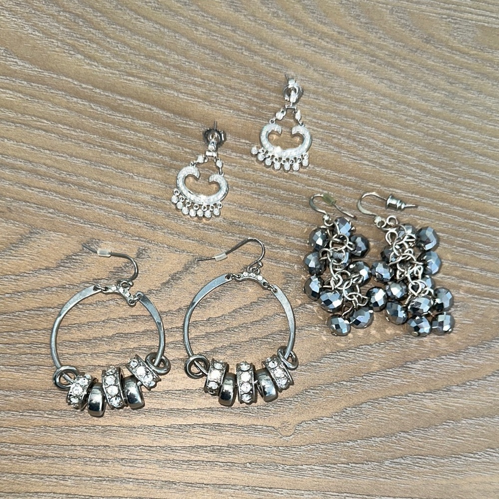 3 Pairs of Earrings